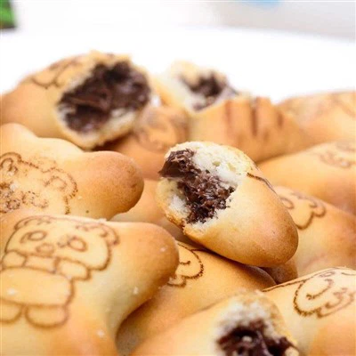 Vollautomatische kleine Bear Center-Füllungskeksmaschine für Kernkekse